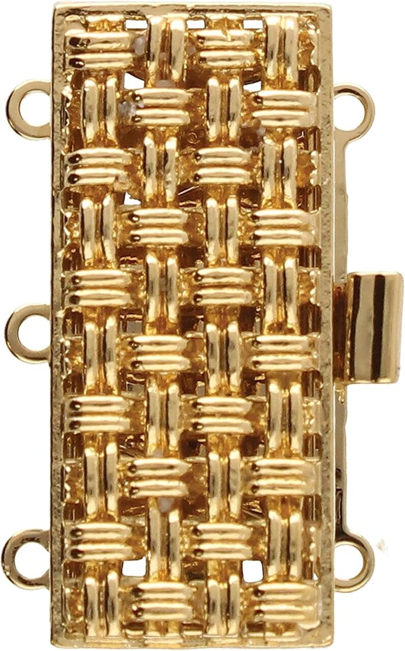 The Beadsmith Push Pull Slide Clasp – Elegant Elements – Strand Designs – Component to Finish or Connect Bracelets, Necklaces and DIY Handmade Jewelry